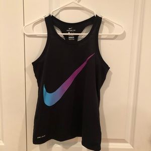 EUC Girls Dri-Fit Black Nike Racerback Tank- Sz L
